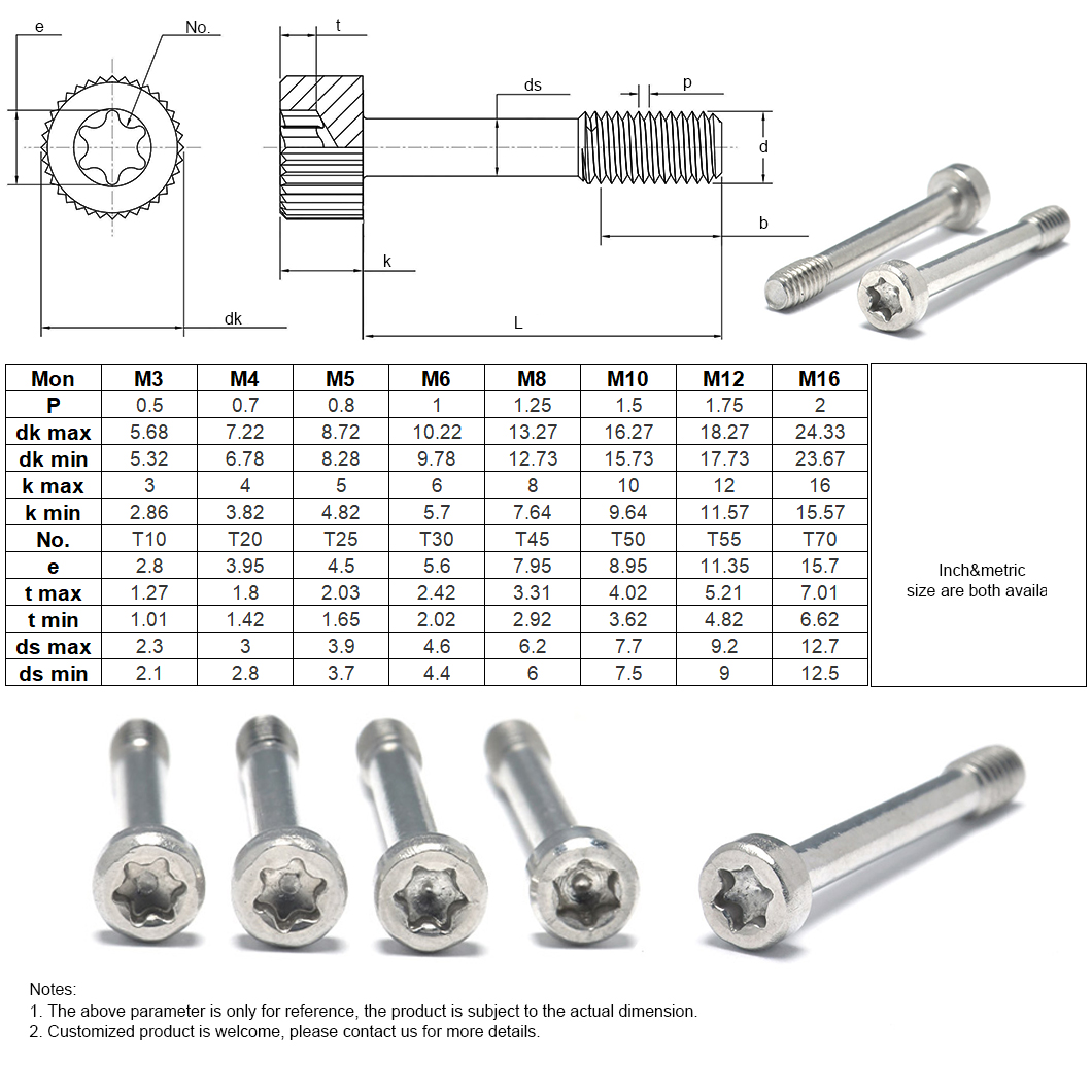 Unverlierbare Torx-Innensechskantschrauben-5B-14