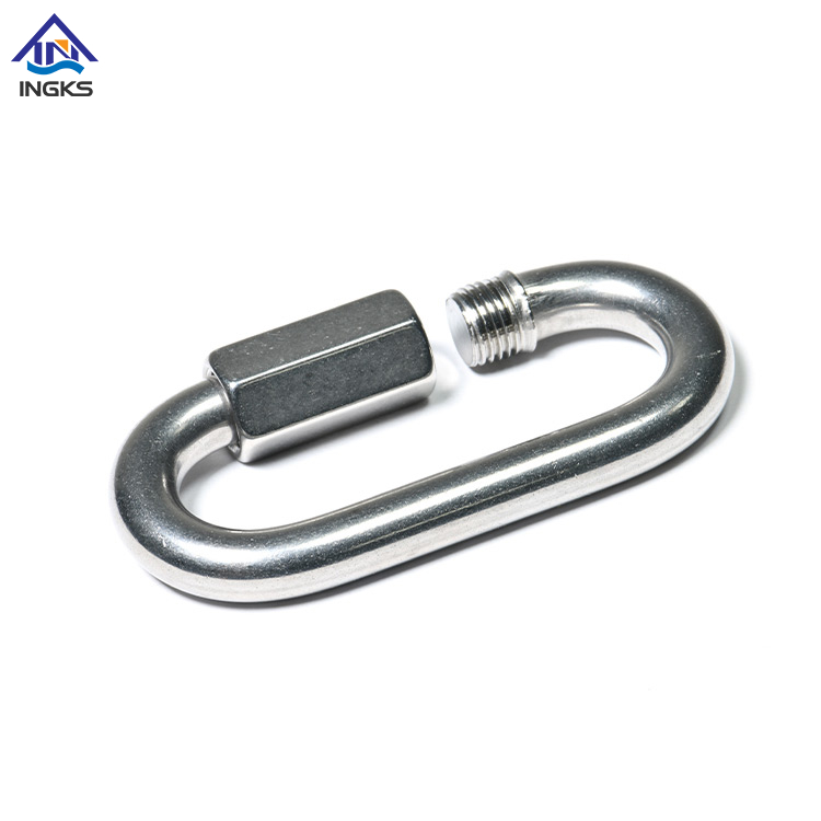Schnellverschluss-Karabiner-Kettenverbinder für Outdoor-Rigging, oval mit Schraubverschluss