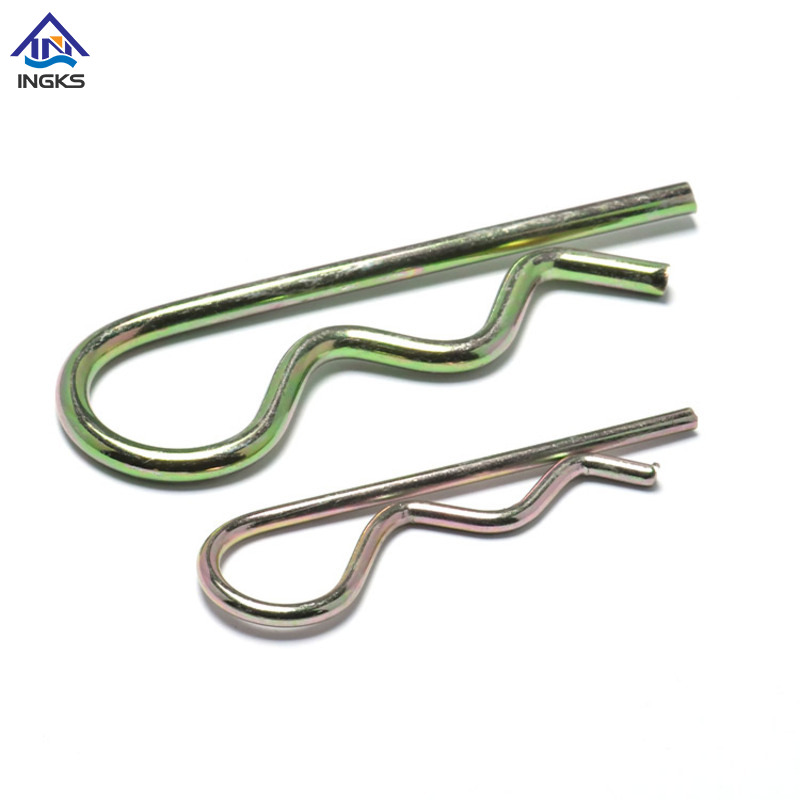 Federstecker aus Stahl mit Einzelspule (R-Typ).