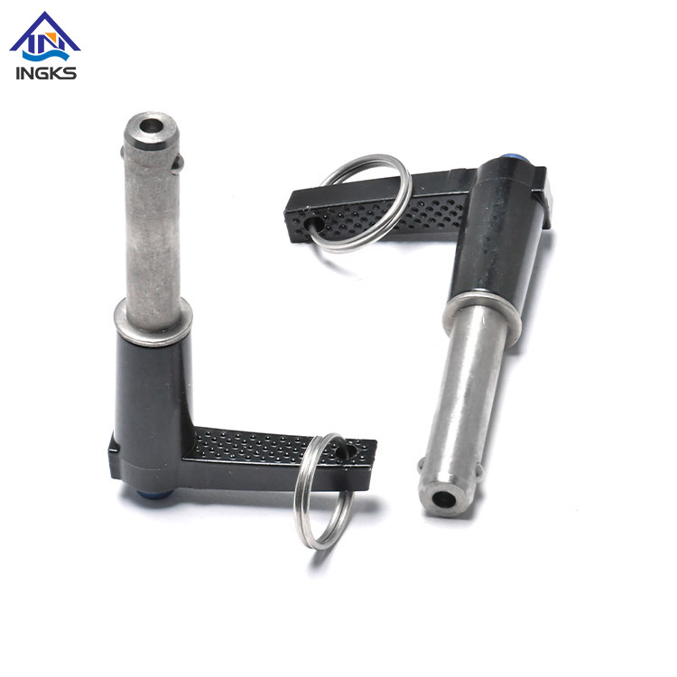 L Kopf mit Ringknopfgriff Schnelllösungskugel -Lock -Stift