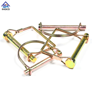 Runder Sicherungsstift vom Typ D aus Stahl, verzinkt, gelb